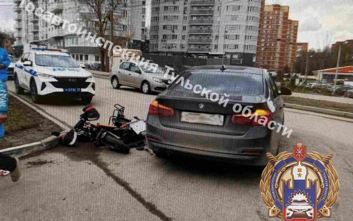 За сутки в Туле произошло 2 ДТП с участием электровелосипедов
