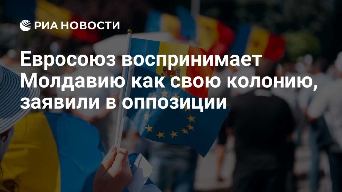 Евросоюз воспринимает Молдавию как свою колонию, заявили в оппозиции