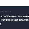 Минздрав сообщил о восьмимесячном запасе в РФ жизненно необходимых лекарств