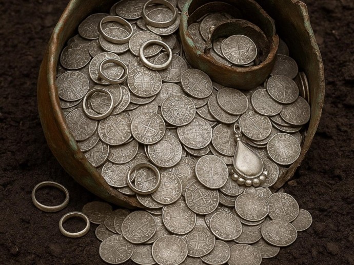 Вместо наживки — серебро: рыбак с червями в руках стал обладателем сокровищ короля Кнута Вместо наживки — серебро: рыбак с червями в руках стал обладателем сокровищ короля Кнута