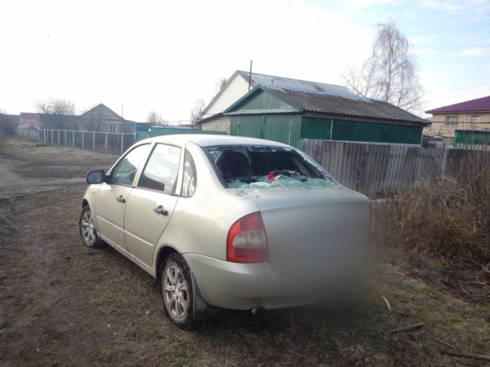 Жительница Пензенской области в пьяном угаре изуродовала машину бывшего мужа
