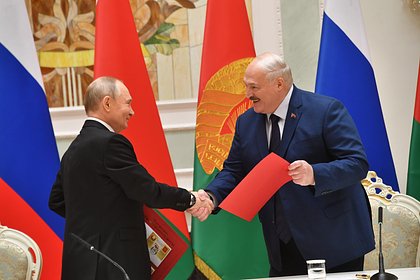 Путин поздравил Лукашенко с днем рождения