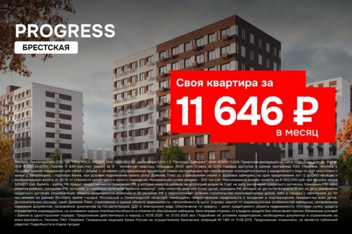 Назад в будущее: в Астрахани можно купить квартиру в ипотеку с ежемесячным платежом от 11 646 рубля