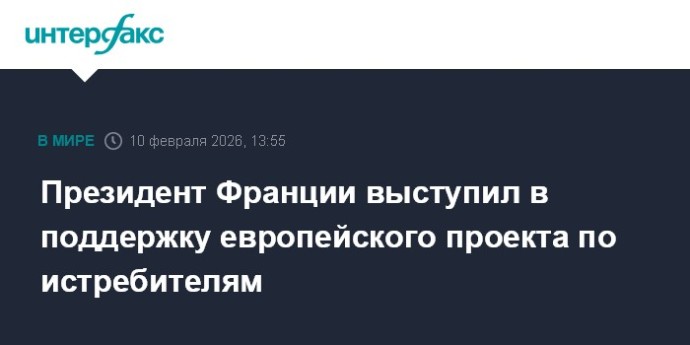 Президент Франции выступил в поддержку европейского проекта по истребителям