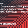 Кубок Стэнли, результаты матчей 4 мая: «Монреаль» нанес поражение «Тампе», «Колорадо» обыграл «Миннесоту»