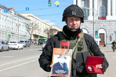 Полицейский из Курской области повторил подвиг прадеда и получил медаль «За отвагу»