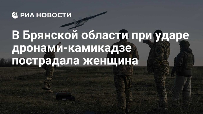 В Брянской области при ударе дронами-камикадзе пострадала женщина