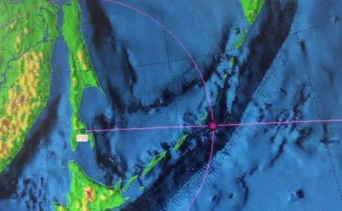 Землетрясение магнитудой 4,3 произошло у берегов Курил