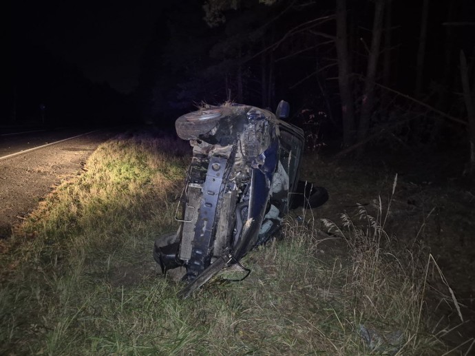 Женщина отвлеклась за рулем и улетела в кювет в Костромском районе Женщина отвлеклась за рулем и улетела в кювет в Костромском районе