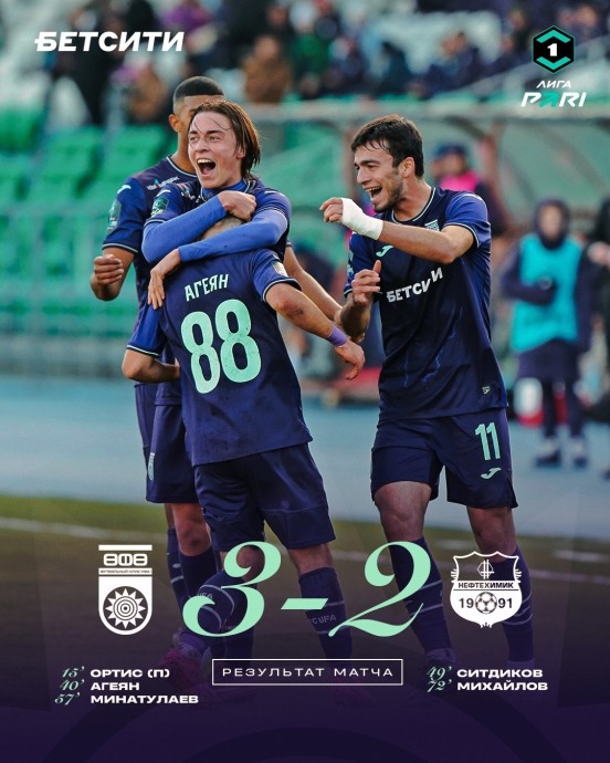 ФК «Уфа» одержал победу над нижнекамским «Нефтехимиком»