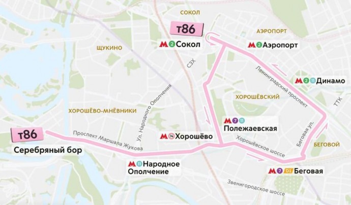 Электробусы вышли на маршрут Т86, связывающий шесть районов