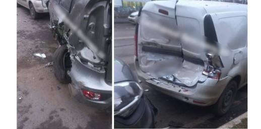 В Ярославле пьяный водитель врезался в припаркованные автомобили