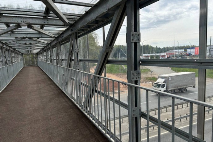 На Южном обходе Кирова открыли надземный пешеходный переход