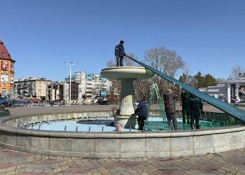 В Белогорске готовят к запуску фонтаны