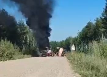 В Приамурье из-за ДТП с грузовиком закрыли движение на трассе Введеновка — Февральск
