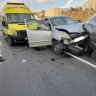 Во Владивостоке на Некрасовском путепроводе произошло тройное ДТП