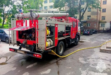 В квартире на Красноармейском проспекте произошел пожар