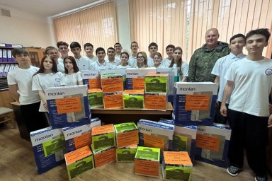 Студенты колледжей Ставрополья отправили гуманитарную помощь на фронт