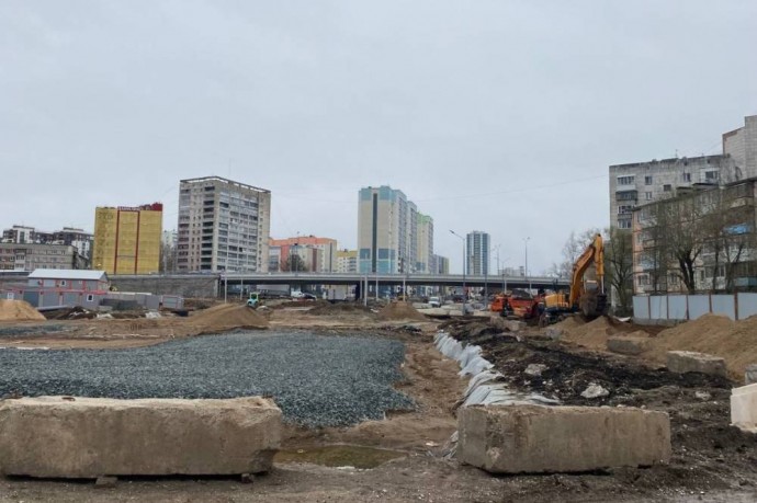 ​В Перми на месяц меняется схема проезда в районе строящейся развязки по ул. Крисанова