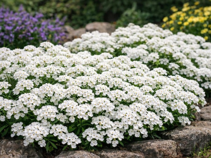 Иберис цветёт с мая по сентябрь и не боится засухи