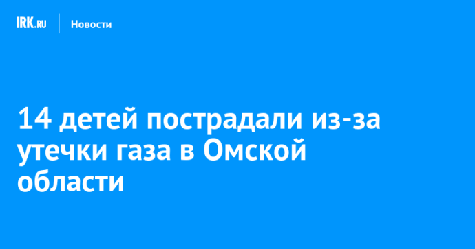 14 детей пострадали из-за утечки газа в Омской области 14 детей пострадали из-за утечки газа в Омской области