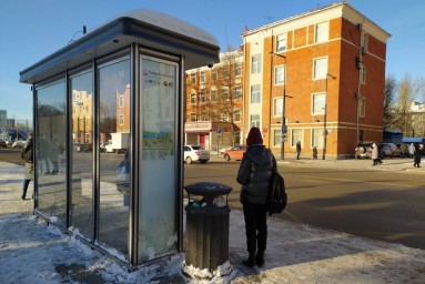 На остановках Перми появились первые цифровые экраны