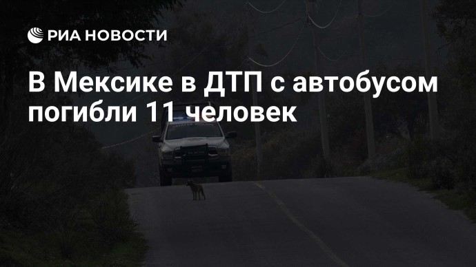 В Мексике в ДТП с автобусом погибли 11 человек