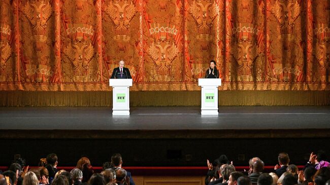 Путин на юбилее RT попросил поприветствовать героев СВО