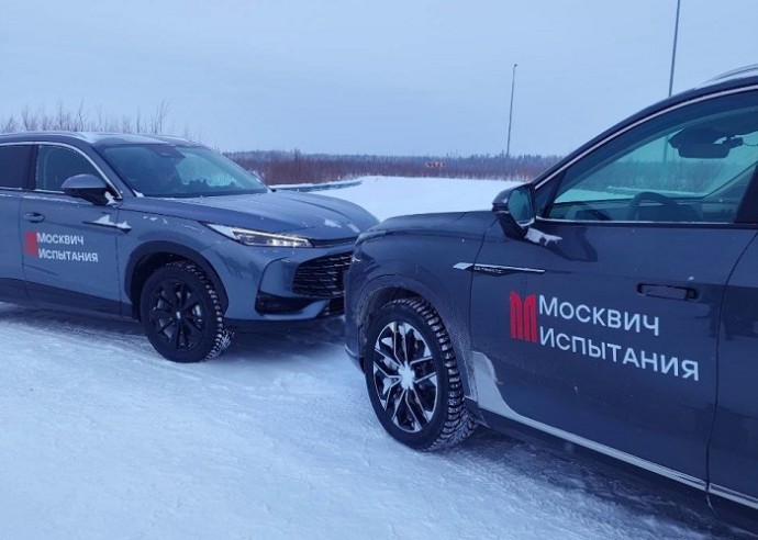 Кроссоверы «Москвич» M70 и M90 отправили на испытания в условиях сургутских холодов