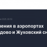 Ограничения в аэропортах Домодедово и Жуковский сняты