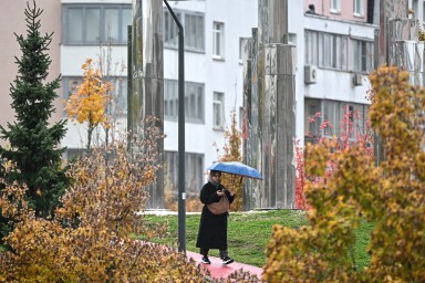 Москвичей предупредили о дождливой погоде в выходные