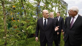 Михаил Мишустин посетил североосетинское агропромышленное предприятие «Казачий хутор»