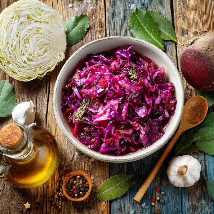 Рубиновый хруст: Как за сутки приготовить идеальную маринованную капусту со свеклой