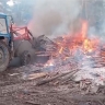 В районе Башкирии неизвестные подожгли отходы лесопиления