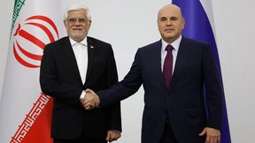 Беседа Михаила Мишустина с Первым вице-президентом Ирана Мохаммадом Резой Арефом