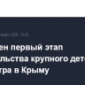 Завершен первый этап строительства крупного детского медцентра в Крыму