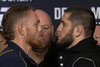 Махачев и Делла Маддалена провели вторую дуэль взглядов (ВИДЕО)