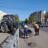 В Курске продолжается уборка улиц