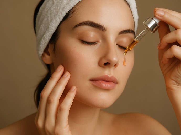 Слоистый уход с сывороткой и кремом помогает удерживать влагу в коже зимой