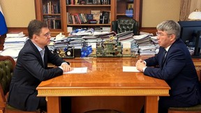 Александр Новак провёл рабочую встречу с главой Республики Бурятия Алексеем Цыденовым