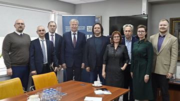 Визит руководства Судебного департамента при ВС РФ в редакцию РАПСИ. Фотолента
