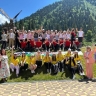 Школьники из Белоруссии приехали на отдых в Домбай