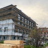В школе № 6 в Александровске-Сахалинском начался капитальный ремонт фасада