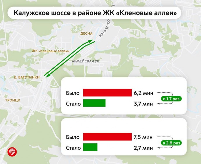 Экспресс-маршруты в ТиНАО стали быстрее благодаря оптимизации движения