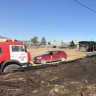 В районе Бурятии мужчина выбросил золу и устроил пожар