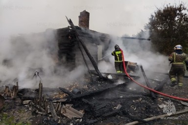 Под Жуковом вечером выгорела баня