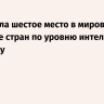 РФ заняла шестое место в мировом рейтинге стран по уровню интеллекта в 2026 году