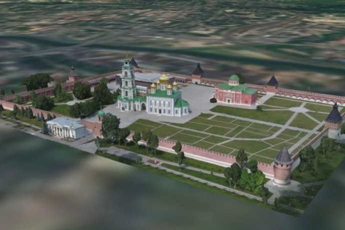 На сайте "3D-наследие: сохраняя культуру" выложены макеты Тульского кремля и церквей региона