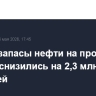 В США запасы нефти на прошлой неделе снизились на 2,3 млн баррелей