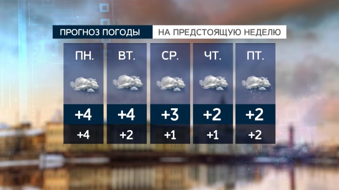 Всю первую декабрьскую неделю Петербург ждут плюсовые температуры